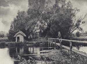 Eine Hütte am Leckford Water