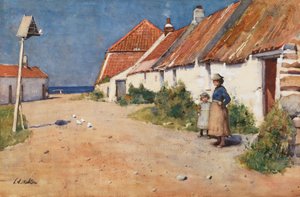 Seehäuser mit Taubenschlag von Edward Arthur Walton