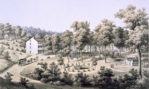 Stribling Springs, Spa-Dorf, Augusta Country, 1858 von Edward Beyer