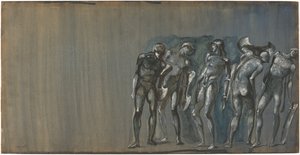 Phineus und seine Höflinge in Stein verwandelt von Edward Burne-Jones
