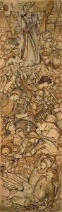 Die Schlacht von Beth-Horon - Josua befiehlt der Sonne und dem Mond stillzustehen von Edward Burne-Jones