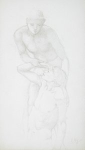 Zwei männliche Akte von Edward Burne-Jones