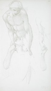 Zwei männliche Akte von Edward Burne-Jones