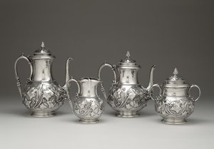 Kaffee- und Teeservice, um 1856-1859 von Edward Chandler Moore