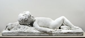 Schlafender Faun (Gips) von Edward Clark Potter
