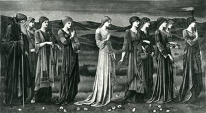 Die Hochzeit der Psyche von Edward Coley (after) Burne Jones