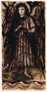 Liebe herrscht über die Elemente, Entwurf für Buntglas, ca. 1860-62