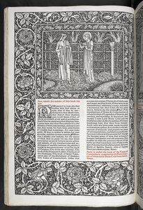 Die Werke von Geoffrey Chaucer, neu gedruckt mit Bildern von Sir Edward Burne-Jones