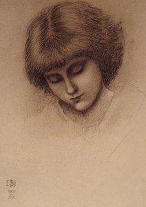 Studie für "König Cophetua und das Bettlermädchen" von Edward Burne Jones