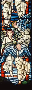Engel steigen auf und ab (Detail) von Edward Burne Jones