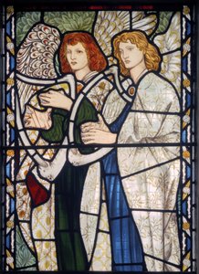 Engel spielen Harfen von Edward Burne Jones