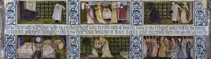 Die Schöne und das Biest Fliesenpaneel, Morris, Marshall, Faulkner & Co., ca. 1867