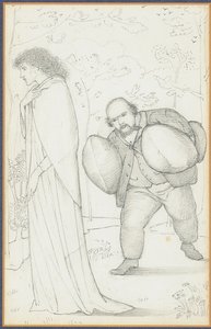 Dante Gabriel Rossetti bringt Jane Morris Kissen von Edward Burne Jones