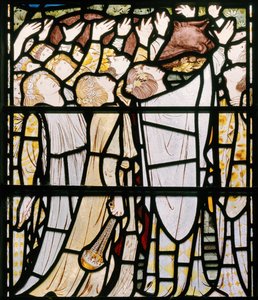 Elija und die Priester Baals (Detail) von Edward Burne Jones