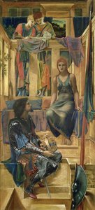 König Cophetua und das Bettlermädchen - Kartonstudie, 1883 von Edward Burne Jones