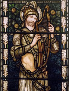 König David mit Harfe von Edward Burne Jones