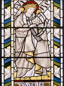 König David (Detail aus dem Ostfenster)