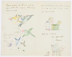 Brief an die Enkelin des Künstlers Angela Thirkell von Edward Burne Jones