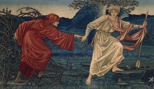 Liebe führt den Pilger, Wandteppich, 1909 von Edward Burne Jones