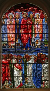 Die Himmelfahrt, 1885-1897 (Buntglas) von Edward Burne Jones