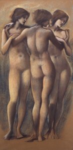 Die drei Grazien, ca. 1885 von Edward Burne Jones