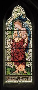 Der Minnesänger Engel (1902-1914) von Edward Coley and Dearle Burne Jones