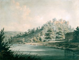 Goodrich Castle am Fluss Wye von Edward Dayes