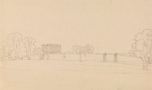 Fernsicht auf Easton Neston, Northants von Edward Francis Burney