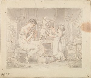 Illustration für Die neue Puppe: Nähen von Puppenkleidern von Edward Francis Burney