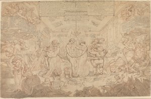 Vorbereitende Zeichnung für den Walzer von Edward Francis Burney