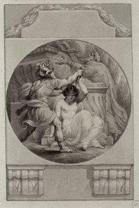 Krieger opfert eine junge Frau von Edward Francis Burney