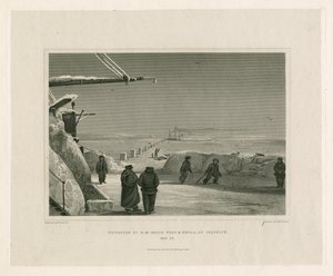 Lage der HM-Schiffe Fury und Hecla bei Igloolik von Edward Francis Finden