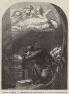Die verlorene Lenore, Der Rabe, von E. A. Poe von Edward Henry Wehnert