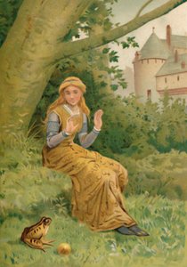 Der Froschkönig und die Königstochter, 1901 von Edward Henry Wehnert
