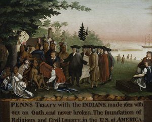 Penns Vertrag mit den Indianern, 1840-45
