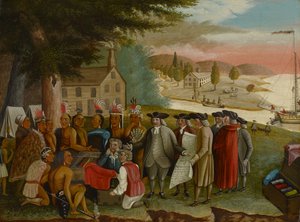 Penns Vertrag mit den Indianern, ca. 1830-40 von Edward Hicks