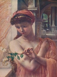 Psyche im Tempel der Liebe, 1882, ca. 1915 von Edward John Poynter