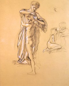 Studie für Idle Fears (I), 1893 von Edward John Poynter