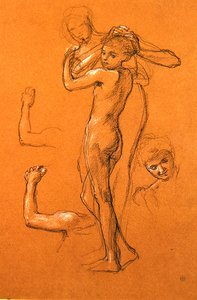 Studie für Idle Fears (II), 1893 von Edward John Poynter