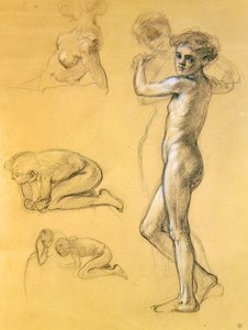 Studie für Idle Fears (III), 1893 von Edward John Poynter