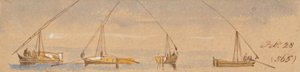 Boote (Dahabeahs); 28. Feb. [1867] (565) von Edward Lear