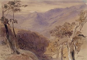 Carrara, 1861 von Edward Lear