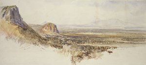 Fernsicht auf Borghetto und Partenico, Sizilien, 1847 von Edward Lear