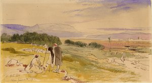 Entfernter Blick auf Janina von Edward Lear