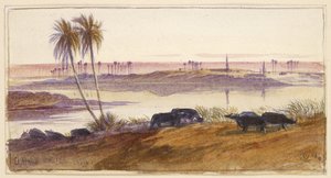 El Hon, Ägypten, 1884 von Edward Lear