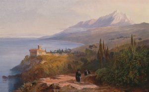Berg Athos und das Kloster Stavronikétes