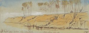 In der Nähe von Negadeh. 7:00 Uhr, 25. Feb. 1867 (547) von Edward Lear