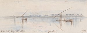 Negadah; 17:30 Uhr, 17. Jan. 1867 von Edward Lear