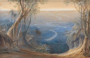 Ebenen von Bengalen, von oberhalb Siligoree von Edward Lear