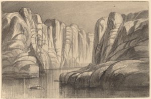Fluss, der durch eine Felsformation fließt (Philae, Ägypten)